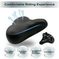 thumbnail image 4 of Large Wide Bicycle Seat - Bike Saddle Replacement, Comfort for Peloton, Exercise Stationary E-Bike City Mountain Bikes, with a Rainproof Sun Protection Cover, 4 of 8