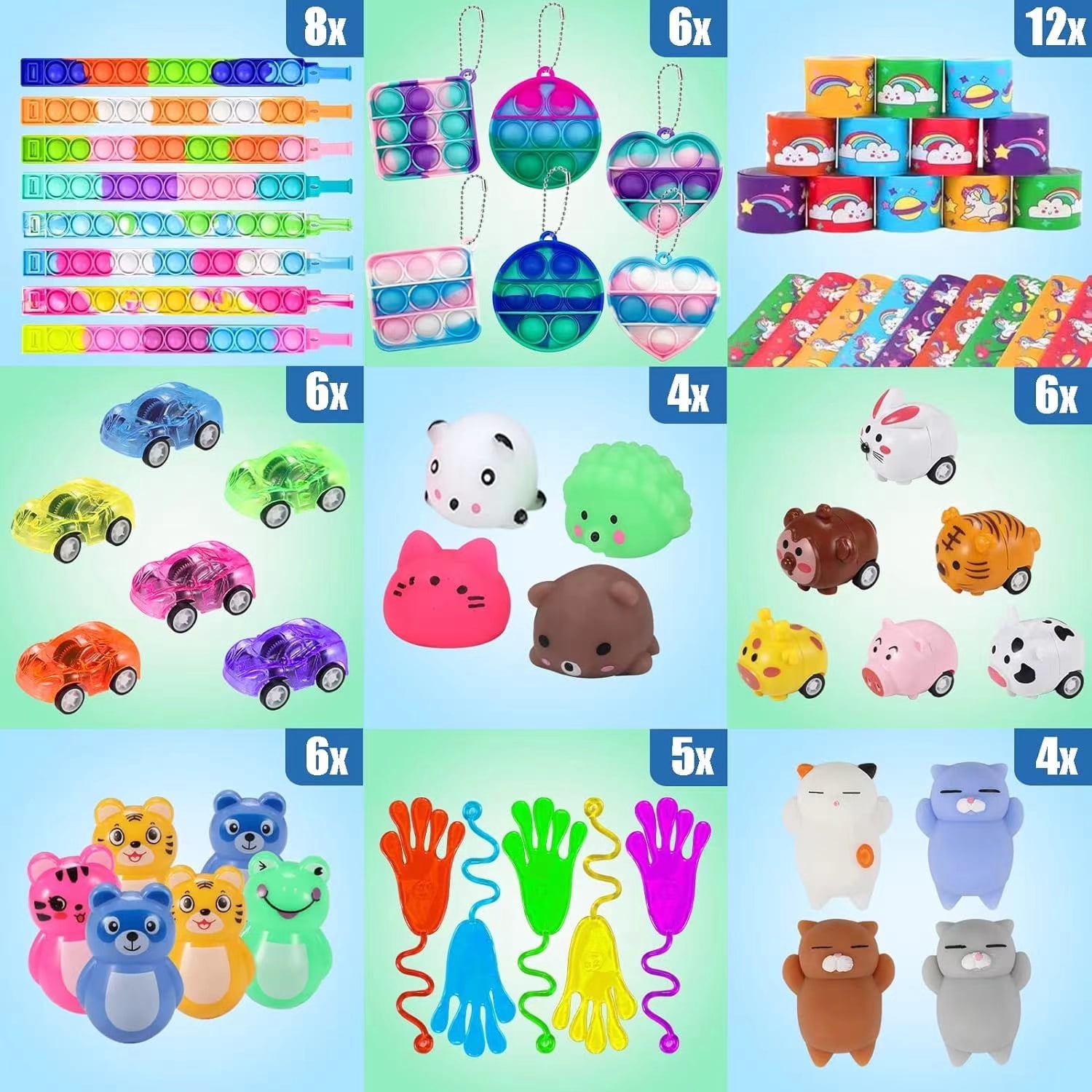 DuoDuoHouse 120 Pcs Party Favors for Kids 3-5 4-8-12, Birthday Gift for Kids, Goodie Bags Treasure Box Toys For Classroom Rewards, Kids' Party Supplies For Pinata Stuffers, Carnival Prizes