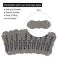 thumbnail image 4 of 20uds Mano Hecho PU Cuero Etiqueta con Amor Cosido Relieve Etiqueta Adorno para Jeans Bolsos Zapatos Sombrero Gris, 4 of 8
