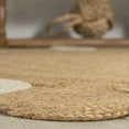 thumbnail image 6 of JONATHAN Y ANSA 4' Round Area Rug, Ayana Two-Tone Jute Hippy Circle - Natural/Cream, RNF107A-4R, 6 of 6