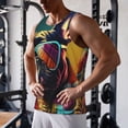 thumbnail image 5 of Pofeuu Retro Bulldog Sunglasses Print Men's Workout Tank Tops Sleeveless Muscle Gym Shirt Quick Dry-4X-Large, 5 of 7
