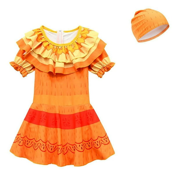 Nuevo Traje de baño Encanto Niñas Mirabel Isabella Traje de baño separado Niños Princesa Frozen Elsa Traje de baño de una pieza Trajes Beachwear4T Gao Jinjia LED