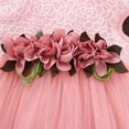thumbnail image 5 of Summark Baby Children's Baby Girl Clothes Summer Floral Print Sleeveless Lace Tutu Skirt Layered Prom Cotton Princess Party Dress Mesh Girl Dress Girl Prom Dress Princess Dress, 5 of 7