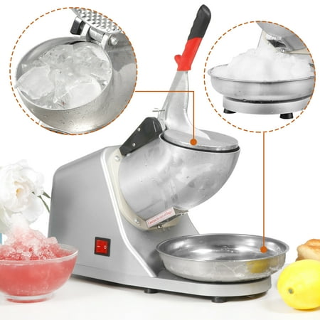 Automatic Ice Crusher - ZENY 300W Electric Ice Crusher Shaver Machine Snow Cone Maker Shaved Ice 143 lbs