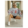 thumbnail image 6 of Women's Gameday Couture Gray Illinois Fighting Illini Always on Repeat Fleece Sweatshirt, 6 of 6