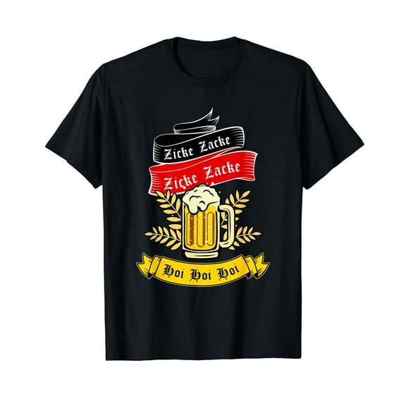 Zicke Zacke Hoi - Funny Germany Flag Oktoberfest German T-Shirt