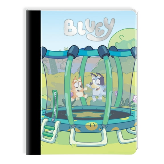 Bluey Composition Writing Notebook, 9.75 in, 100 Pages, Wide Ruled