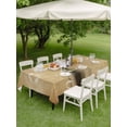 thumbnail image 4 of Outdoor Tablecloth with Umbrella Hole for Patio/Picnic/Party/Camping, White Daisy Waterproof Table Cloth Rectangle Table Cover Washable, Farmhouse Vintage Botanical Vase Flowers (60"x 120"), 4 of 8