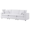 thumbnail image 5 of Modular Lounge Deep Sofa, Sunbrella, White, Fabric, Modern Contemporary, Outdoor Patio Balcony Cafe Bistro Garden Furniture Hotel Hospitality, 5 of 10