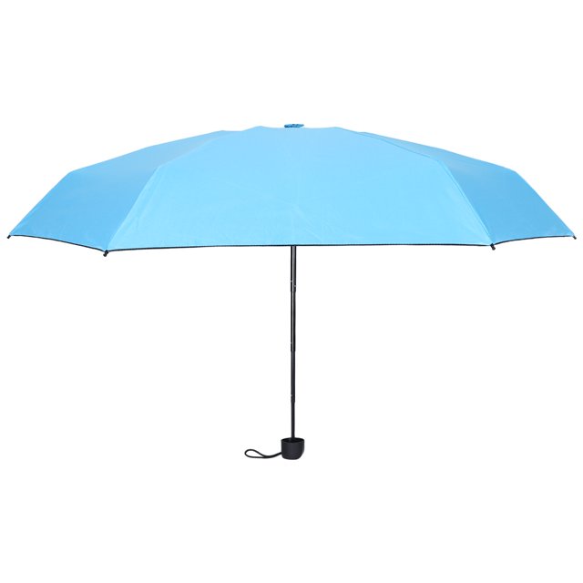 Paraguas para la lluvia: Mini paraguas plegable universal - Compacto de 6 varillas, resistente al viento, con protección UV, accesorio de viaje para el sol y la lluvia.