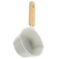 SEWCHICS 1Pcs Nonstick Saucepan With Pour Spout And Wood Handle For Cooking