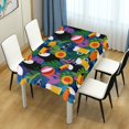 thumbnail image 4 of Yayeee Tablecloths 54" x 54" Rectangle Wrinkle Resistant Party Table Cover, Colorful Toucans Pattern, 4 of 8