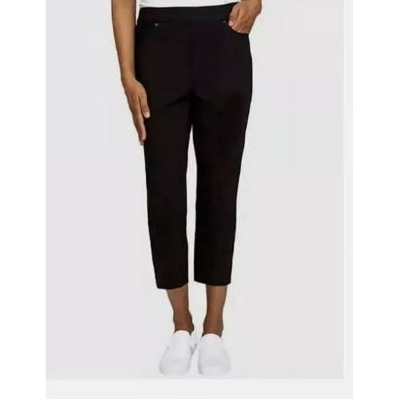Mario Serrani Ladies' Pull-On Capri Pants, Black Large