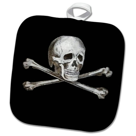 

Vintage Magic Lantern Masonic Lodge Freemasonry Skull and Crossbones 8x8 Potholder phl-300264-1