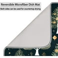 thumbnail image 5 of 18x24 Inch Dish Drying Mat for Kitchen Counter Absorbent Kitchen Mat Christmas Tree Green Dish Drying Pad Coffee Bar Accessories, 5 of 8