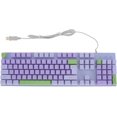 thumbnail image 1 of HUGFEGWE Wired Gaming Keyboard, No Delay Print Backlit Keyboard Wired Keyboard, Elevated Metal Panel Large Letter USB Keyboard with Backlit for PC and Laptop (Roland) CA919-135224, 1 of 9