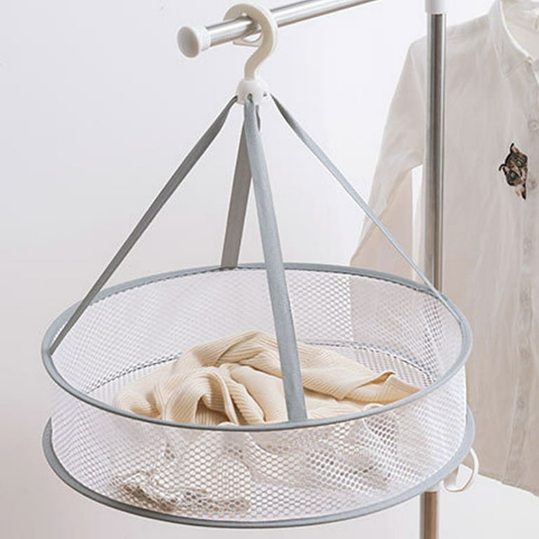 Mesh Hanging Herb Drying Rack Dry Net With Foldable Heavy Rings Collapsible Hydroponic plant Bud Heavy Duty Hang Dryer Net