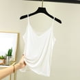 thumbnail image 3 of Gpoecd Womens Casual Camisole Tank Top for Home and Leisure Comfortable Strap Design Versatile Layering Soft Breathable All Season Wear Built In Bra Tank Tops for Women 02_White,L, 3 of 3