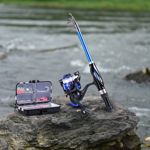 Blusea Fishing Rod Reel Combo Full Kit 1. Telescopic Fishing Rod