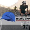 thumbnail image 4 of Gorro de malla pura para ciclismo al aire libre, protector solar, gorro elástico (azul real), 4 of 4