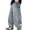 Grey, variant on Stylish Elastic Waist Boys Jogger Pants, Kids Casual Baggy Sweatpants with Letter Print & Open Bottom Pockets, Comfortable Athletic Track Pant for Children