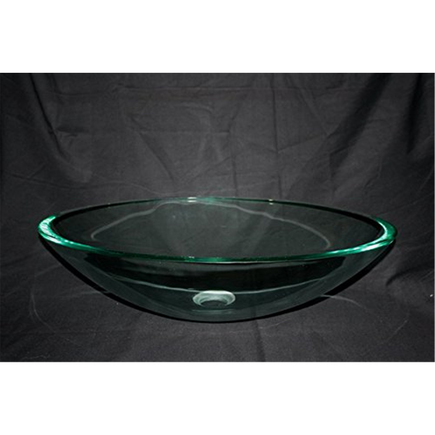 Temper Glass Sink BowlColorClear Oval White,MaterialTempered Glass