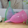 thumbnail image 4 of Multicolor Soft Menstrual Cup Silicone Feminine Hygiene Period Cup Reusable Cup, 4 of 11