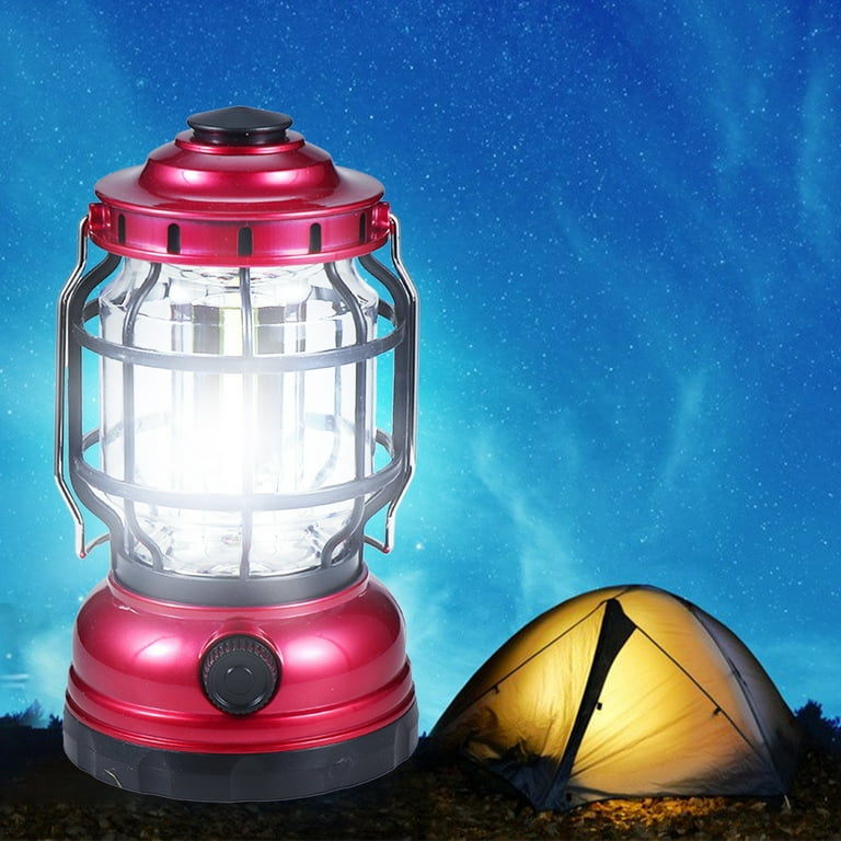 Portable LED Collapsible Camping Lantern Hiking Tent Outdoor Lamp Light  Dimmable