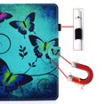 thumbnail image 6 of ELEHOLD Pattern Leather Case for iPad Pro 11 inch 2024 ,Magnetic Clasp Folio Flip Smart Case Card Slots Kickstand Shockproof Cover for iPad Pro 11" 2024,Butterfly, 6 of 8