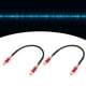 thumbnail image 5 of Cable RCA profesional de 2 piezas con doble blindaje, chapado en oro, conector RAC a RCA macho a macho para amplificador de TV y DVD, 0,3 m/1,0 pies, color rojo, 5 of 12