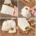 thumbnail image 4 of 50PCS Muslin Bags with Drawstring, 4X6" Cotton Drawstring Bags Sachet Bag, Reusable Small Cloth Bags for Jewelry Pouch, Party Wedding Home Storage, 4 of 7