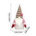 thumbnail image 2 of Fiudx Colgante Navideño de Rodolfo de Ratán, Decoración de Duende de La Suerte, Adorno de Gnomo Artesanal, Decoración para El Árbol de Navidad, Decoración para Habitación, Tamaño 20 X 11 X 7 Cm, 2 of 2