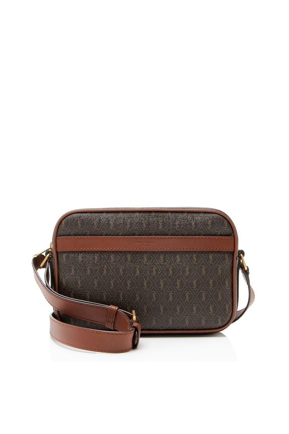 Pre-Owned Saint Laurent Coated Canvas Le Monogramme Medium Camera Bag