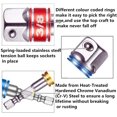 thumbnail image 3 of Adaptadores de portabrocas DINHeiro para taladro/destornillador de impacto. Juego de 3 adaptadores de portabrocas cuadrados de 1/4", 1/2", 3/8" en cromo vanadio, 3 of 5