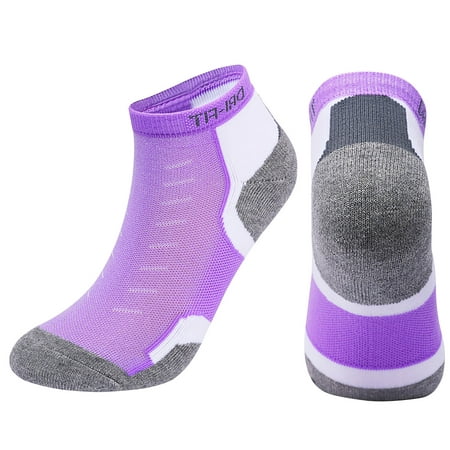 

Pxiakgy socks for women Men Women Middle Canister Movement Towel Cotton Breathable Badminton Walking Purple + L