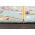 thumbnail image 4 of Transitional 2x8 Area Rug (2'3'' x 7'6'') Floral Seafoam, Beige Indoor Runner Easy to Clean, 4 of 7