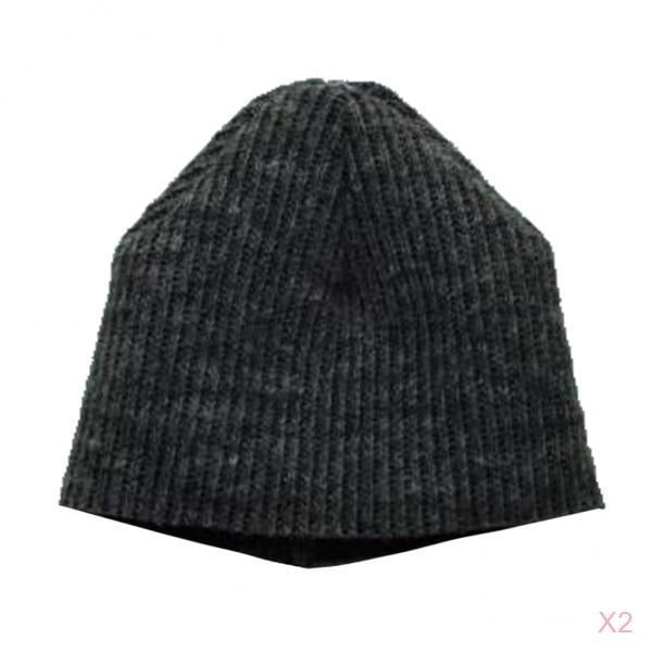 2Pcs 1/6 Action Figure Accessory Gray Beanie For Enterbay Figure Sunnimix Tapa de la figura de acción masculina