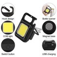 800LM Mini COB LED Flashlight Portable Work Light Rechargeable Pocket