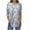 F#Light Blue, variant on Yuanlook Womens Shirts V Neck 3/4 Sleeve Tops Business Casual Round Neck Tees Loose Work Blouses - Black - XL