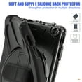 thumbnail image 5 of XYX Case for Fire HD 10 Tablet (13th Generation, 2023 Release) with 360 Degree Rotating, Hand Strap, Shoulder Strap, Black, 5 of 7