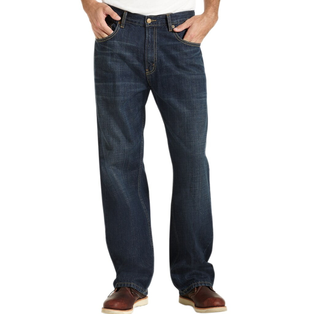 Men's Levi's 569 Loose Straight Fit Jeans Dark Chipped - Walmart.com
