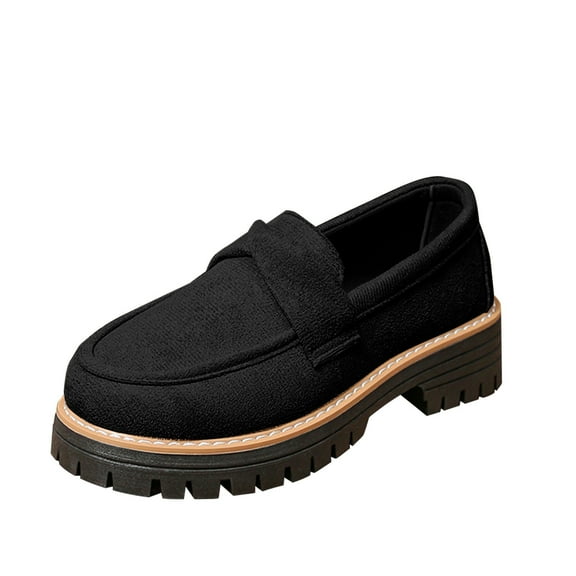 Dpityserensio Women Shoes Soft Sole Low Heel Versatile Breathable Small Style Solid Color
