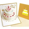 thumbnail image 1 of Kesote 3D Pop Up Card 3x Birthday Card with Envelope Labels (3 Shapes), 1 of 5