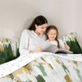 thumbnail image 5 of Homewish Green White Gold Bedding Comforter Set,Modern Minimalist Artistic Twin Comforter Sets,Graffiti Geometric Bedding Set For Adult,Ultra Soft Home Decor Reversible,2 Pieces, 5 of 8