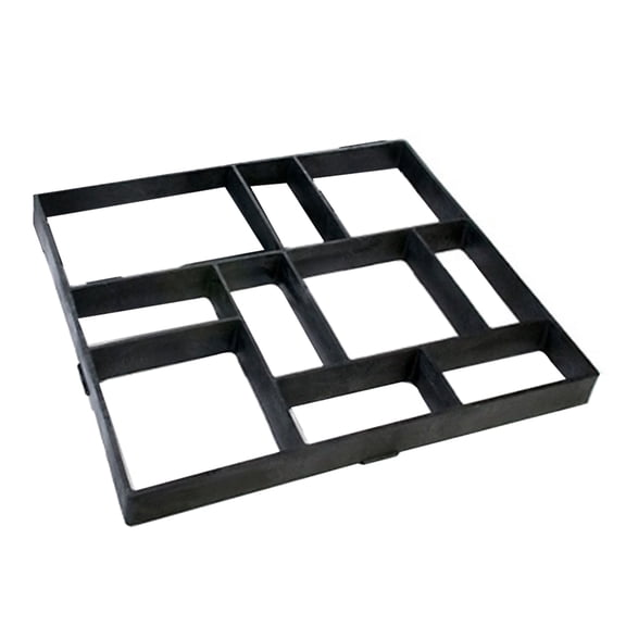 Advancent Molde para caminos, fabricante de pavimentos, accesorio DIY, accesorios para el hogar, piedra, plástico, patio rectangular, suministros de Decoración del hogar Advancent HA080363-01