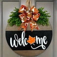 thumbnail image 2 of JJKBVCLO Themed 3D Pumpkin Leaf Door Sign Wall Décor Rustic Farmhouse Style, 2 of 4