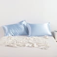 thumbnail image 6 of Ntbay 2 Pack Silky Satin King Pillowcases for Hair and Skin, Luxury and Soft Pillow Cases with Envelope Closure, 20" x 36", Aqua, 6 of 6