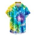 thumbnail image 7 of GaThRRgYP Womens Tops Plus Size,Women's Floral Print Tops Fashion Button Shirt Female Lapel Neck Loose T-shirt Blouse Multicolor S, 7 of 7