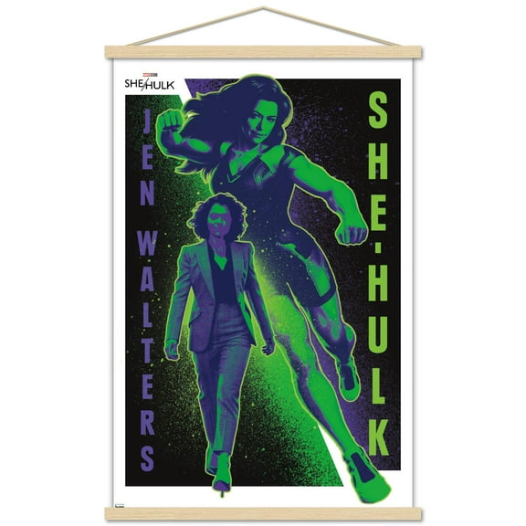 Marvel She-Hulk: Attorney At Law - Jen Walters Wall Poster with Magnetic Frame, 22.375" x 34"