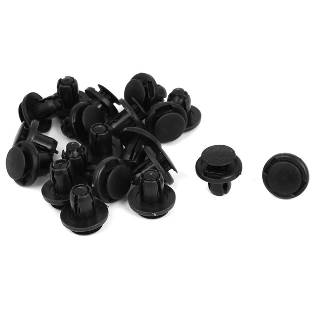 Unique Bargains 9mm x 17mm x 10mm Plastic Car Bumper Splash Guard Push Clips Rivets 20pcs